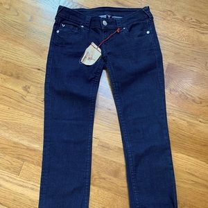 True Religion Billie low-rise straight leg jean size 28